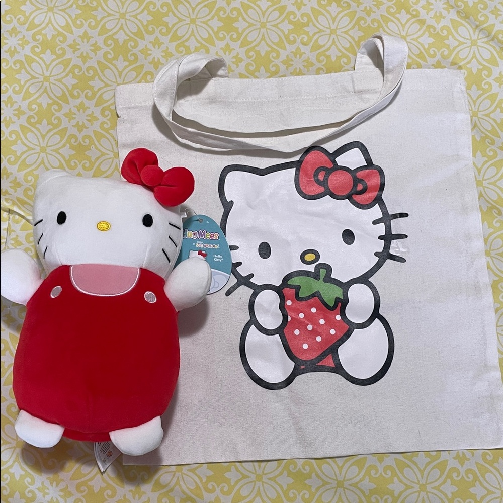 Hello Kitty Plush & Tote Bundle! Adorable for gifting! NWT & NWOT Great Price!